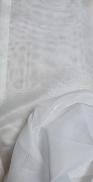 Decarte.lt prekės audiniai Dieninis audinys G38-01 Baltas vualis,matinis, geros kokybės, gerai krentantis, aukštis 3m